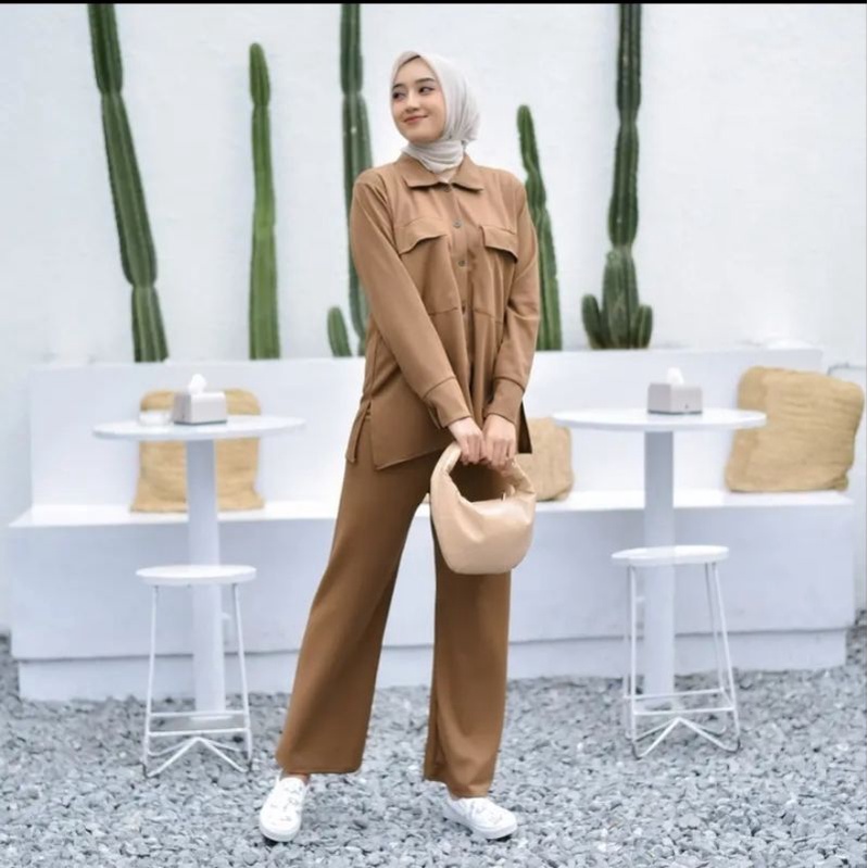 Setelan Knit Wanita Panjang