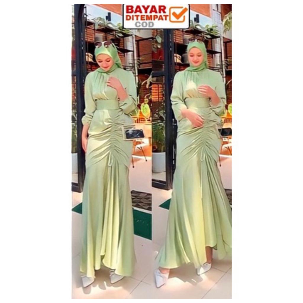 Cherry _ Dress satin roberto | gamis turkey arabian | GAMIS PREMIUM TERBARU