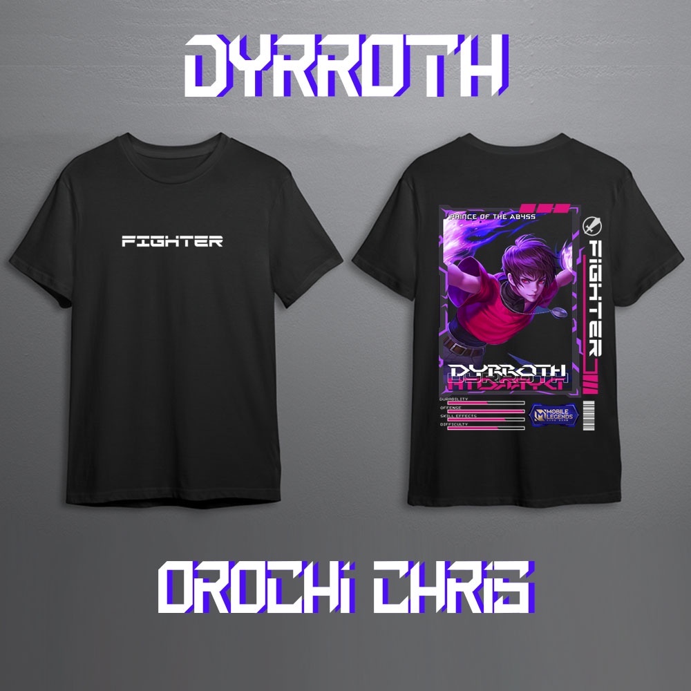 KAOS HERO MOBILE LEGEND DYRROTH SKIN KOF, COLLECTOR, VENOM, KAOS DYRROTH MOBILE LEGEND KAOS GAMING S