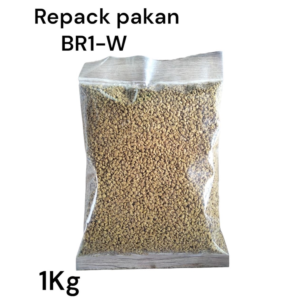Repack 1KG BR-1 W Pur Pakan Awal Ayam Pedaging Crumble BR1 WONOKOYO JAYA KUSUMA