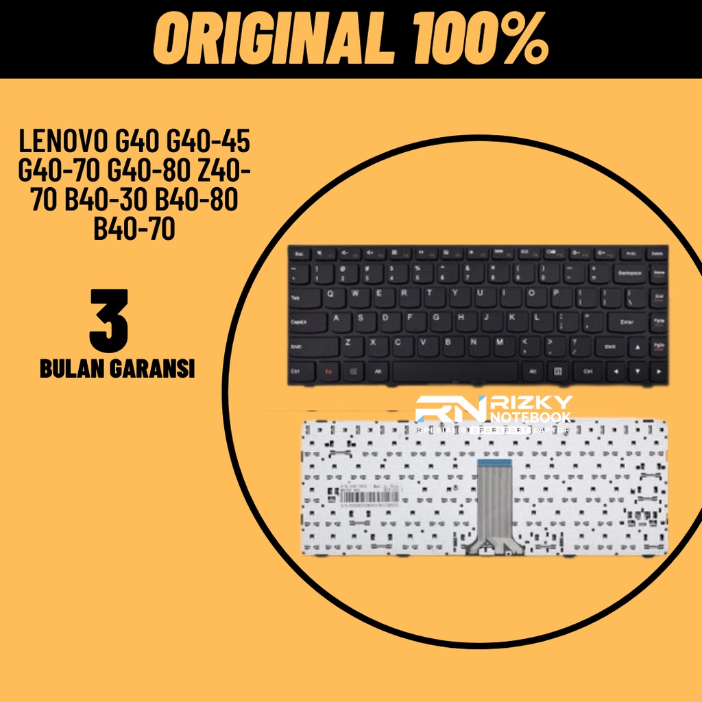 Keyboard Laptop Lenovo IdeaPad G40 G40-30 G40-45 G40-70 G40-75 Z40-75 300-14isk 300-14ibr Z40-70 Z40
