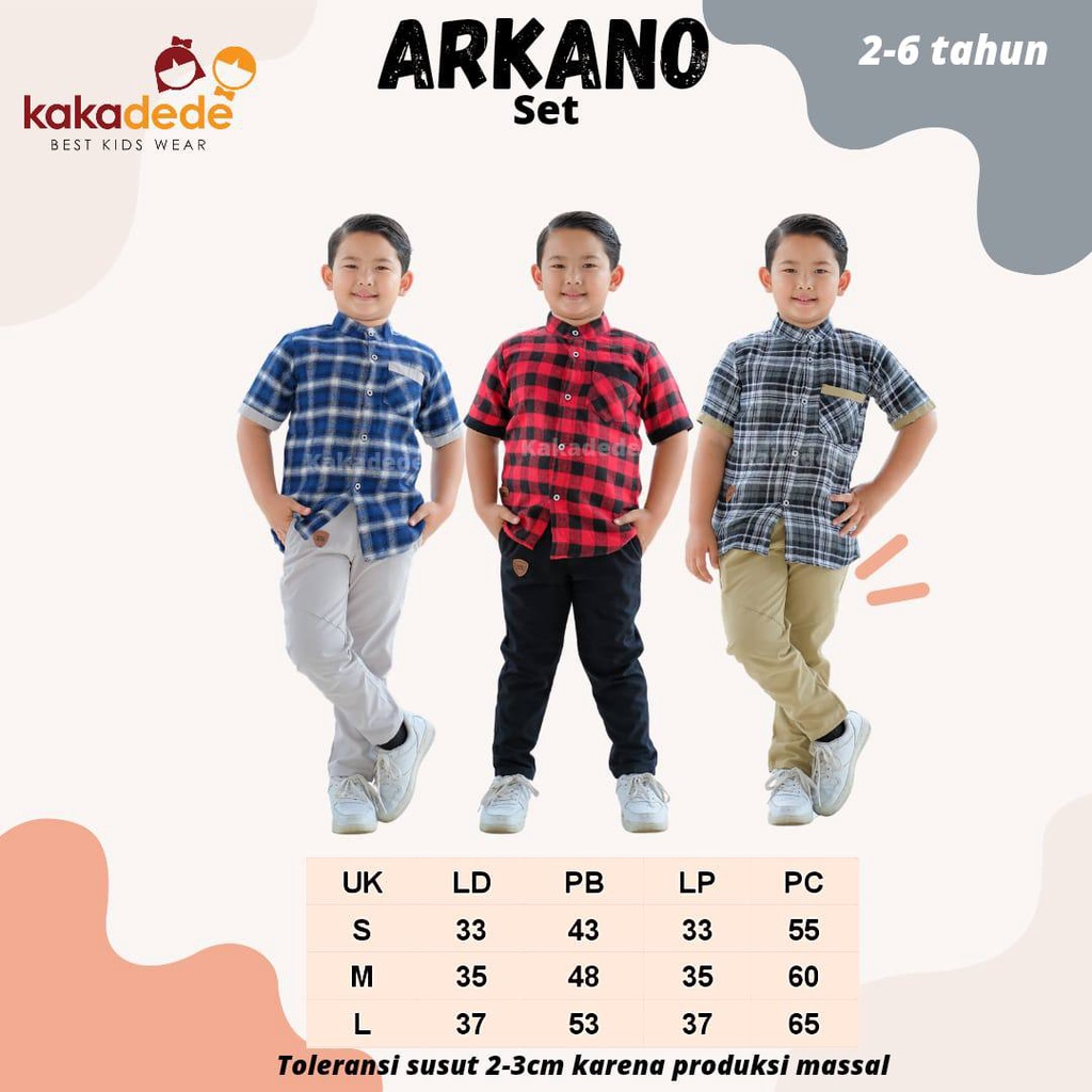 Setelan anak Arkano by kakadede