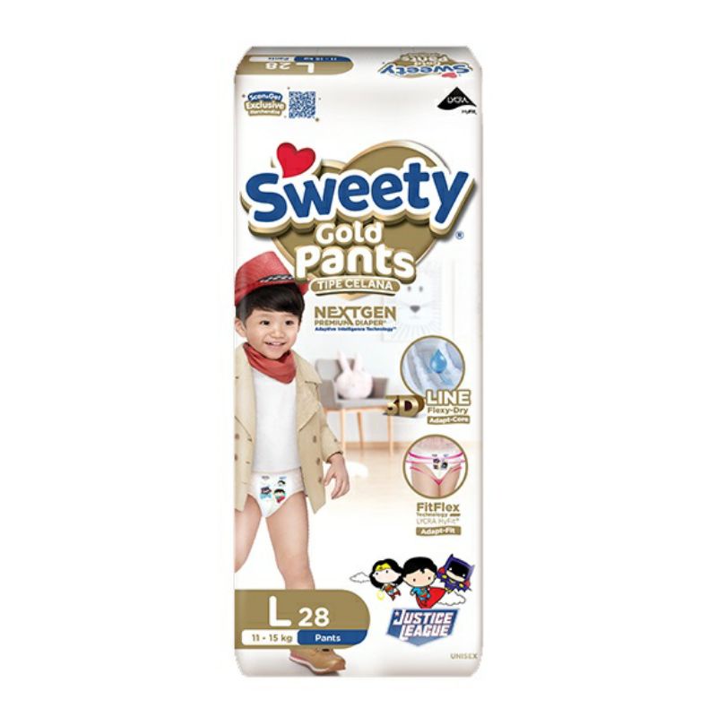 SWEETY Pant Royal Gold L - 28 pcs