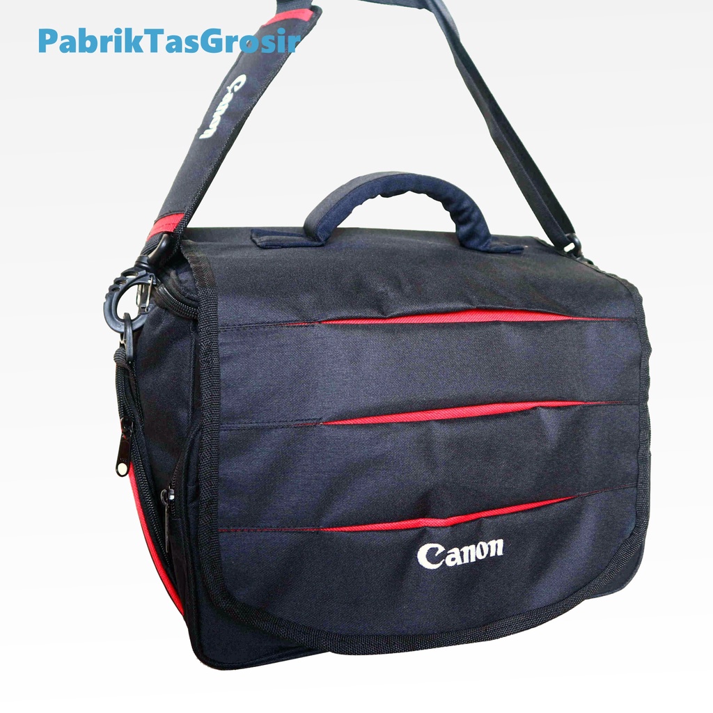 Tas Kamera Selempang Kit Photography Model Canon Besar Kuat Camera Sling Bag Selempang Kamera Canon Nikon Sony Muat Banyak Waterfproof