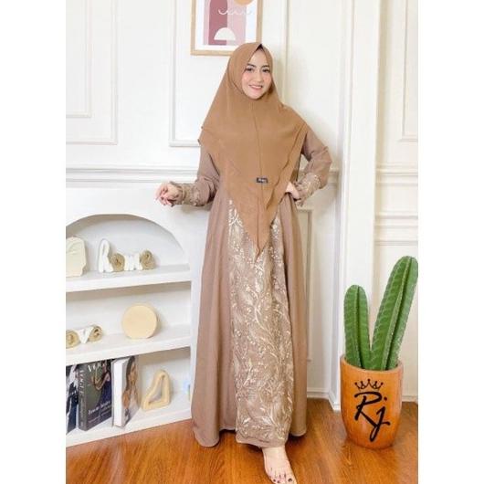 Cantika Syari Gamis Set Hijab By Nazkya Ori