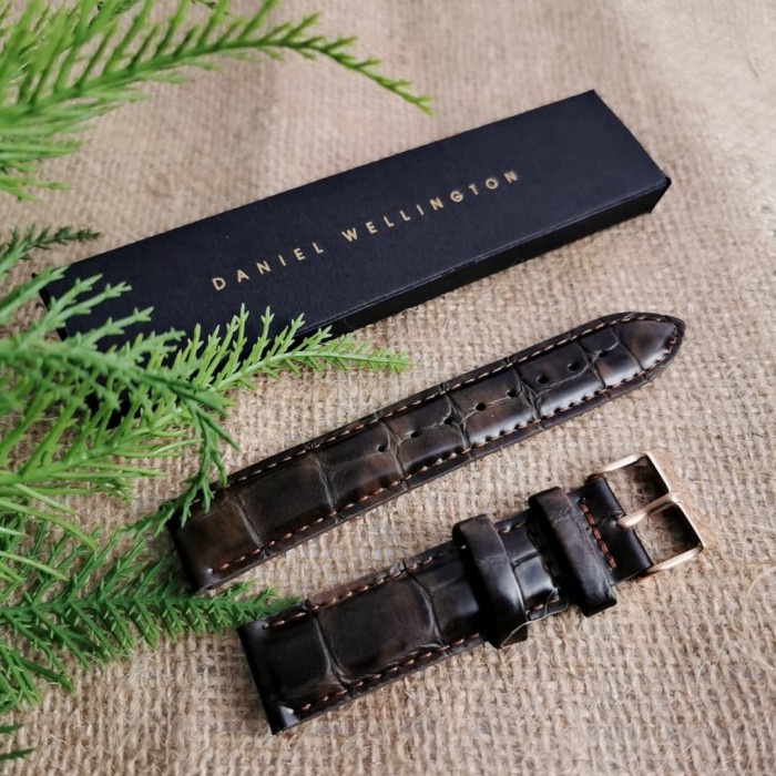 TALI JAM TANGAN KULIT TEBAL  DANIEL WELLINGTON//LEATHER STRAP TALI DANIEL WELLINGTON/STRAP KULIT ORIGINAL DANIELWELLINGTON/