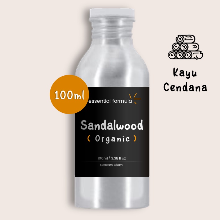 100ml Organic Sandalwood Essential Oil Kayu Cendana Murni 100%