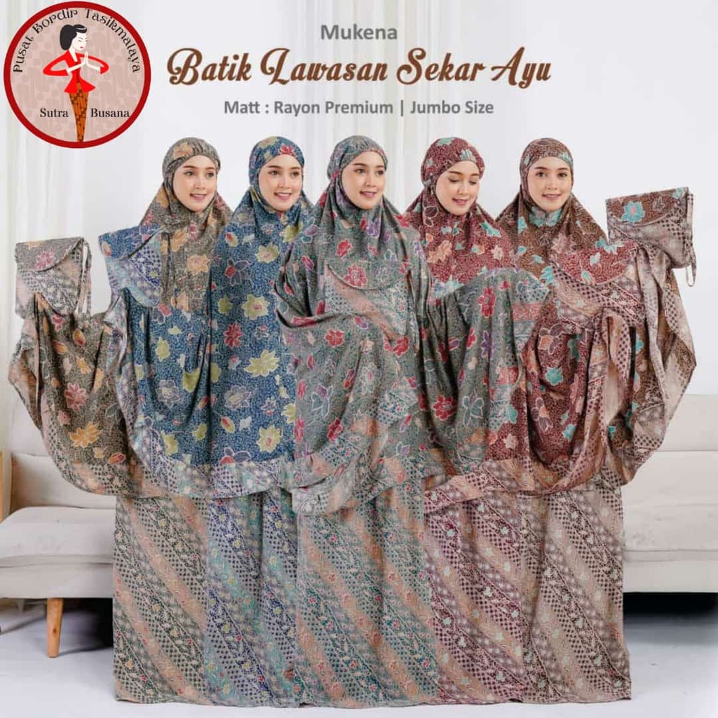 Pusat Bordir Tasikmalaya - Mukena Lawasan Batik Sekar Ayu