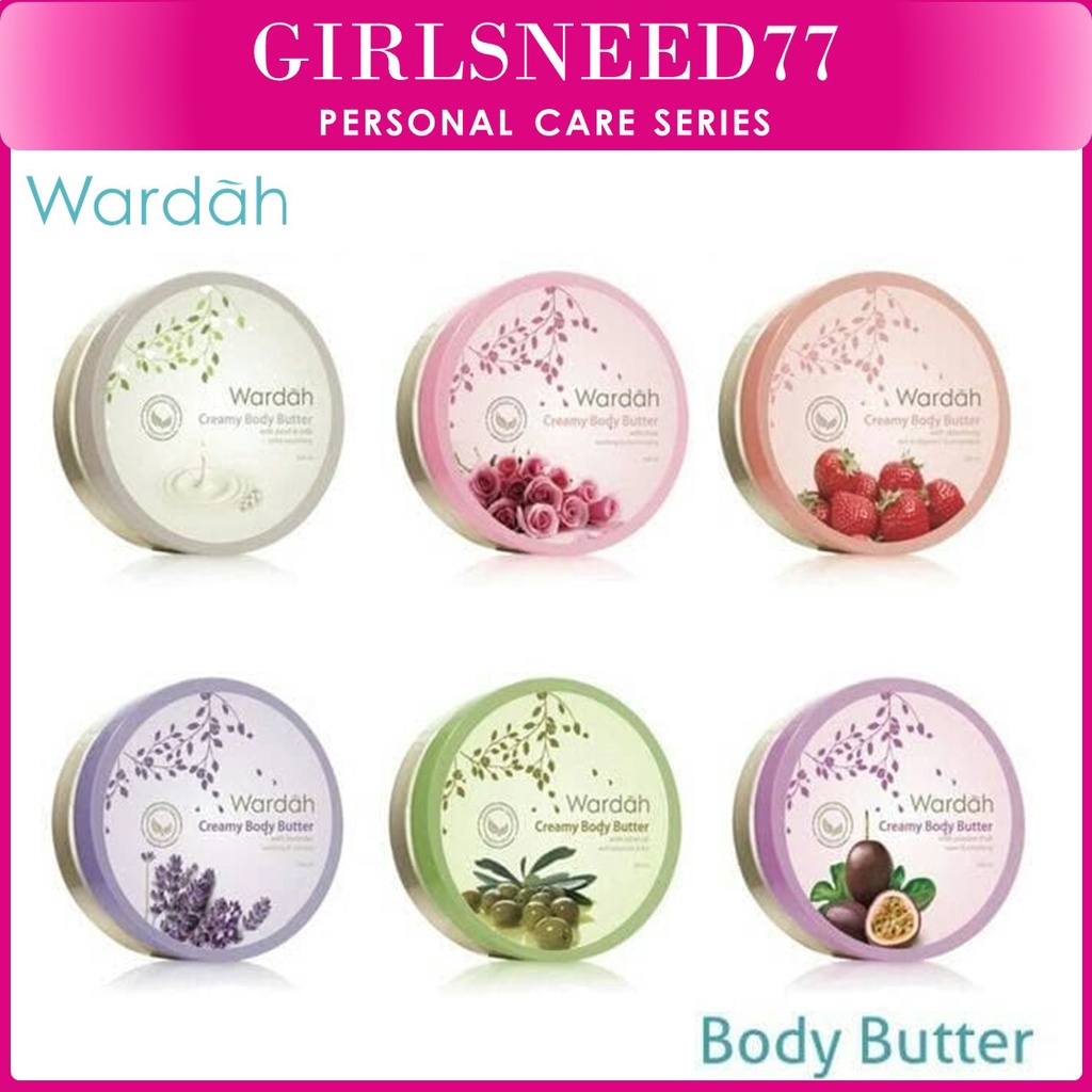 Wardah Creamy Body Butter 50 ml - Membantu melembabkan dan melembutkan kulit tangan &amp; badan