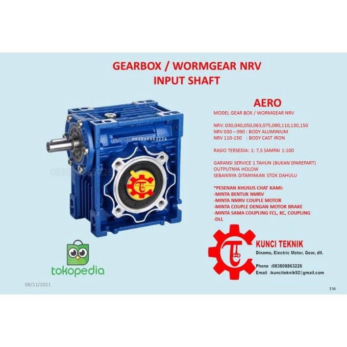 Worm Gear/Gearbox/ Gearbok/Gear Reducer Nrv 030 As
