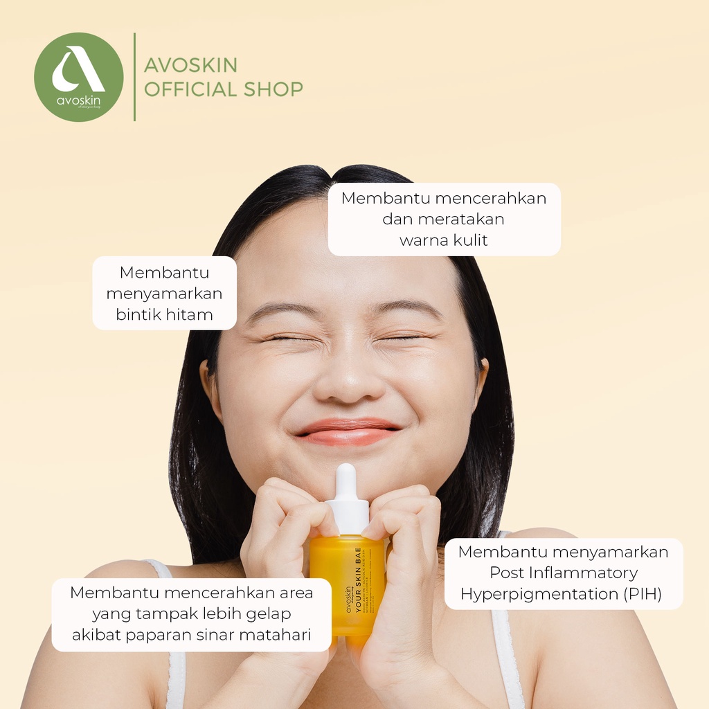 Serum Avoskin Your Skin Bae Kojic Acid 30ml-Mencerahkan Kulit Kusam