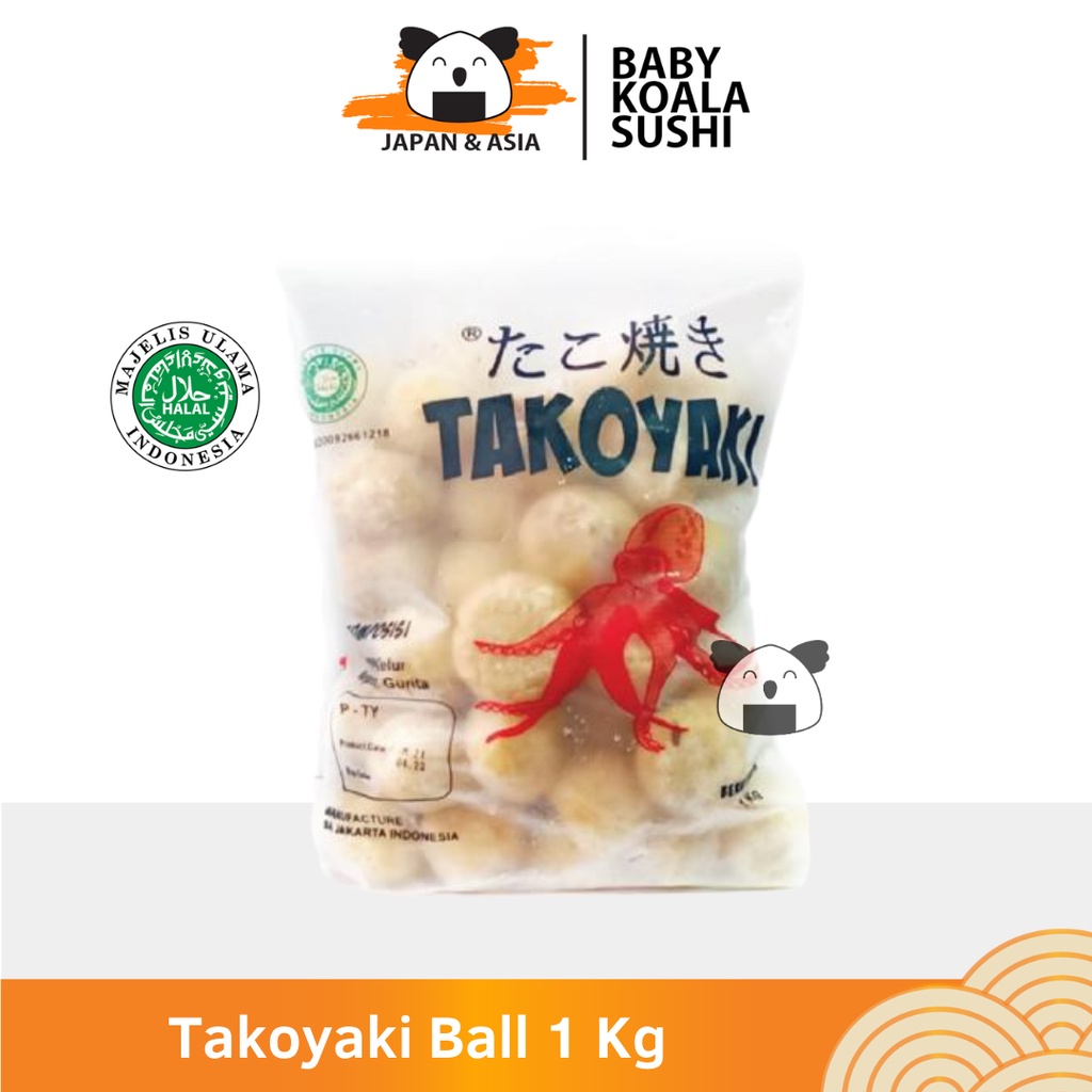 TAKOYAKI BALL FROZEN 10 &amp; 50 Pcs Halal | Takoyaki Beku Siap Santap