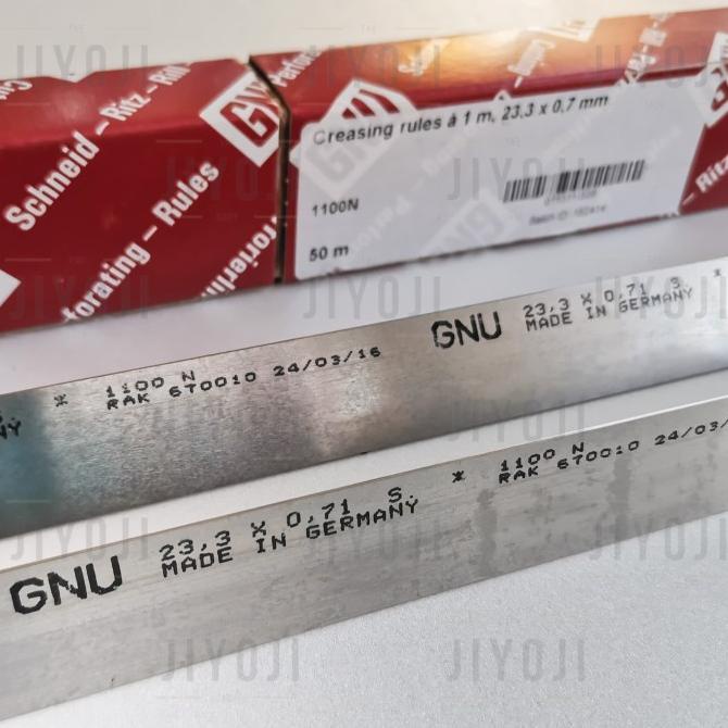 

Pisau Pond Rit GNU CREASING RULE Germany untuk Tekukan / Lipatan 1 mtr HOT SALE