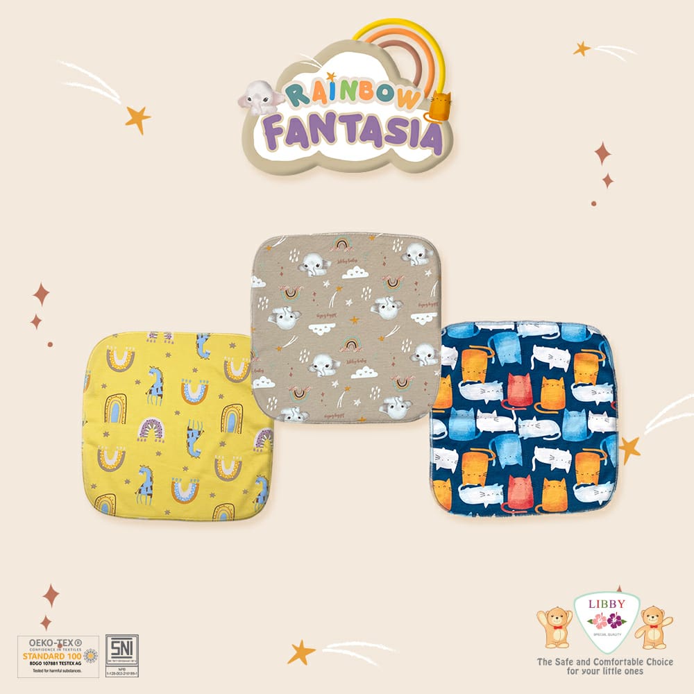LIBBY Saputangan Motif Isi 6pc (Tersedia Varian Motif)