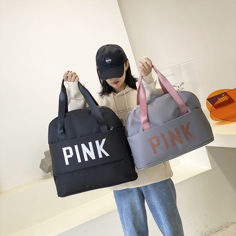 Travel Bag PINK Tas Koper Luggage Hand Carry Import