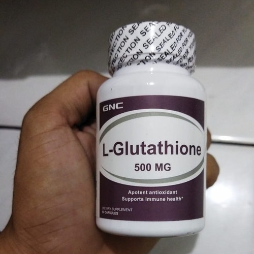 GNC L-GLUTATHIONE 500MG SUPLEMENT PEMUTIH BADAN ORIGINAL