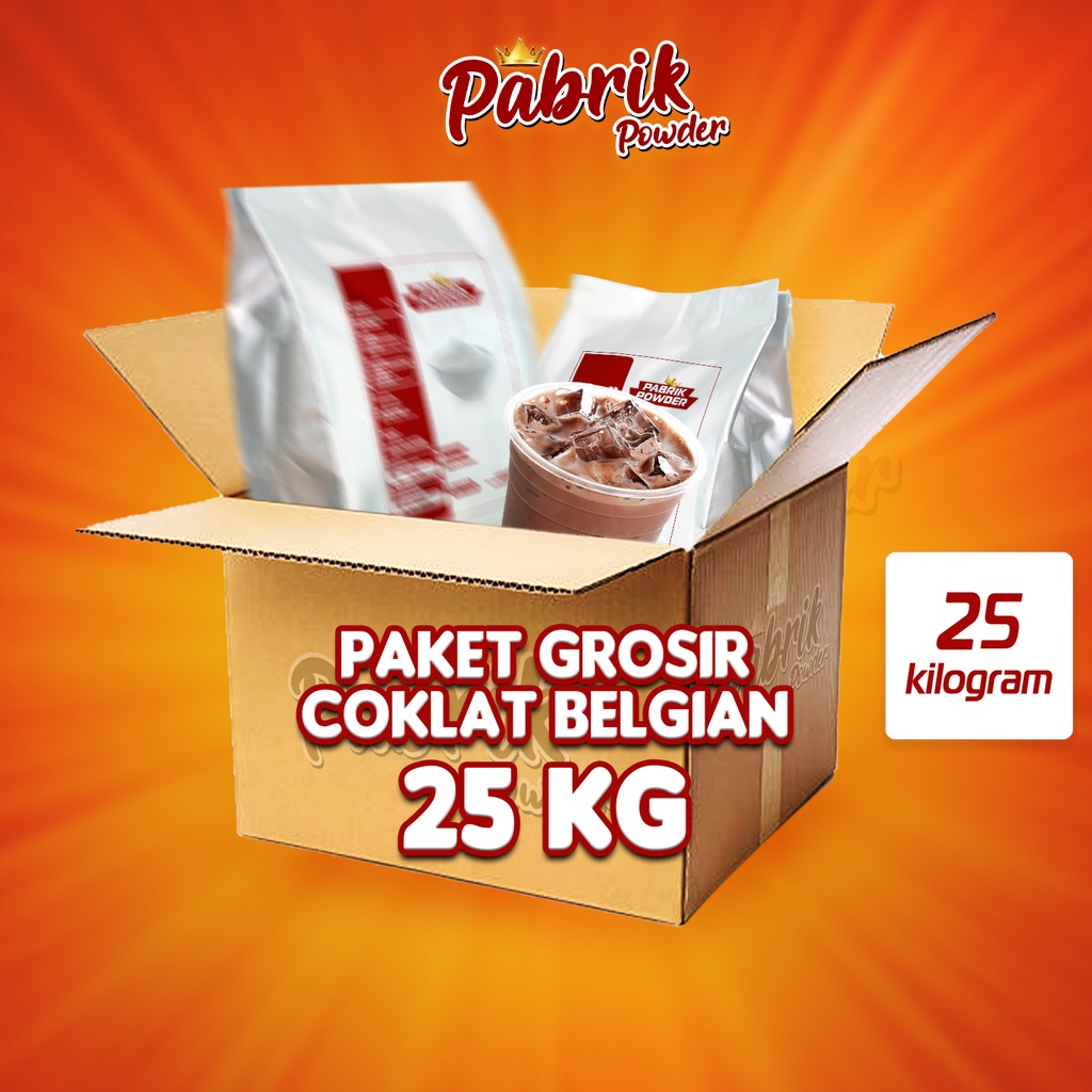 PAKET GROSIR POWDER COKLAT BELGIAN  25 KG