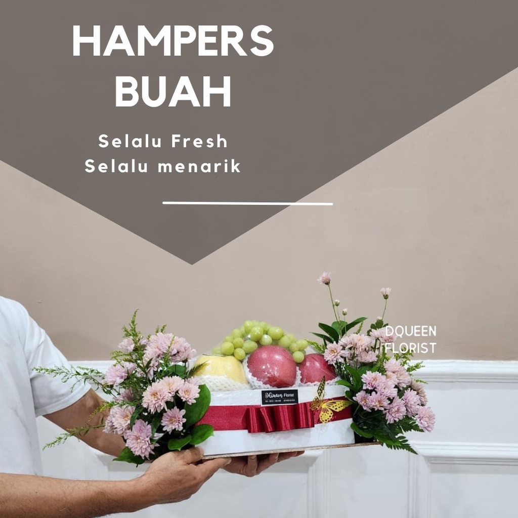 DQueen Florist Hampers  Bunga Buah Segar Bayi Baby Wanita Bingkisan Premium Seserahan Pernikahan