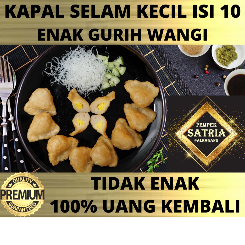 

Mpek Empek Pempek FROZEN Kapal selam mini isi 10 pcs pempek satria ikan tenggiri