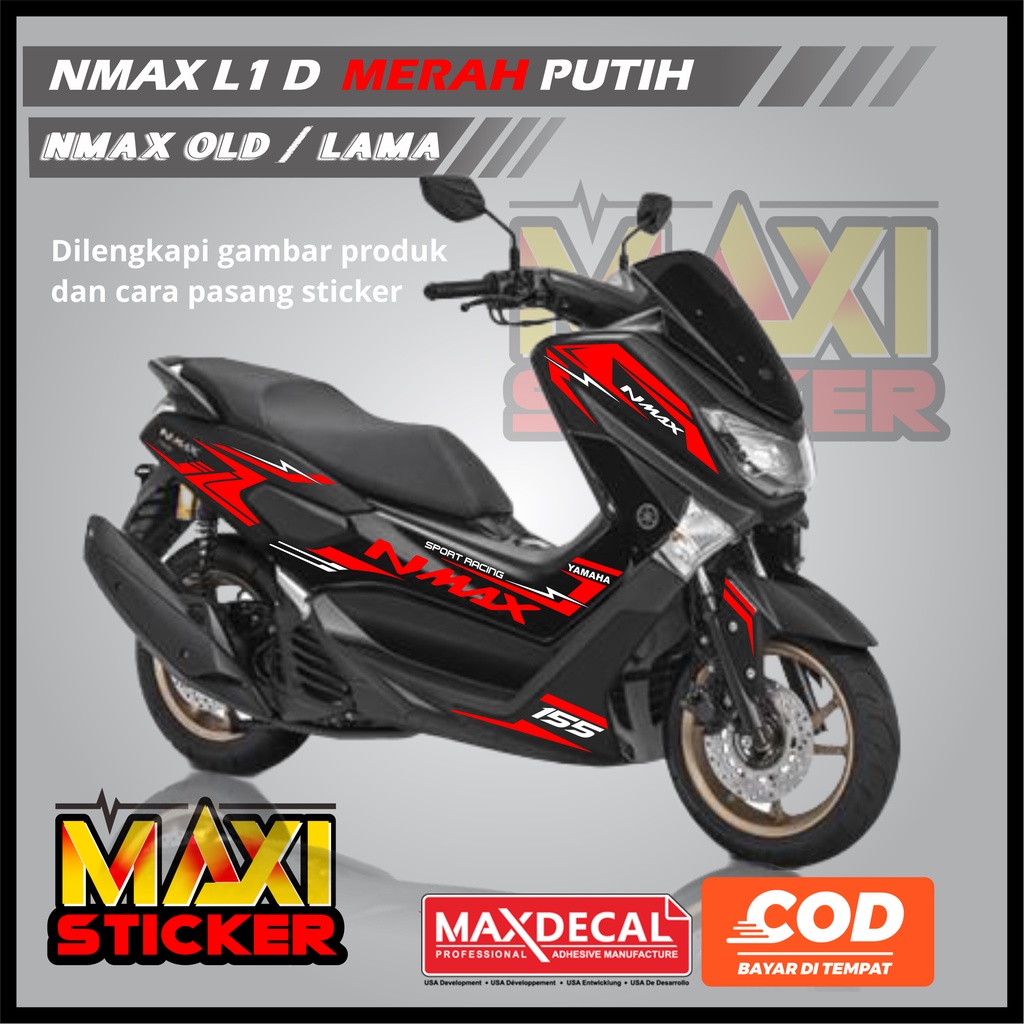 Stiker Striping Nmax 155 Aksesoris Cutting Sticker Nmax 2016-2019