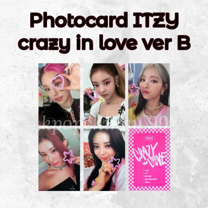 [ READY ] PHOTOCARD ITZY - CRAZY IN LOVE B