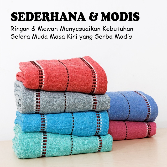 Handuk Mandi Jumbo Dewasa Ukuran 70x140cm Bahan Katun Terbaru Perlengkapan Mandi Import - H12-K - 88_Blanketstore