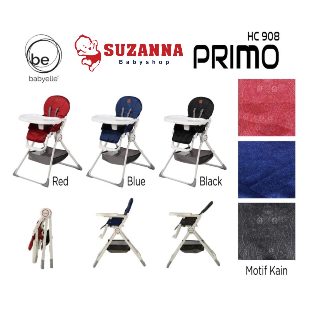 BabyElle Baby Elle High Chair Primo / BE908 / Kursi Makan Bayi