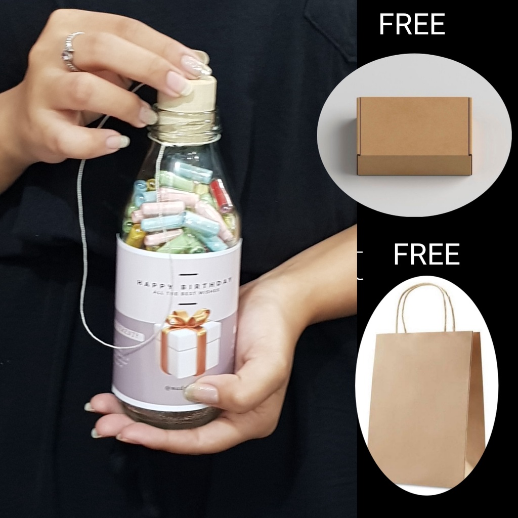 [ BELUM DI TULIS ]   Botol wish in jar  KACA Wished Bottle / botol wish in jarblessing jar  Kado unik Botol  ucapan  + tutup kayu+RING 0 / Message in bottle / wish in bottle /botol surat  message in bottle - wish in bottle - gift - souvernir - kado unik