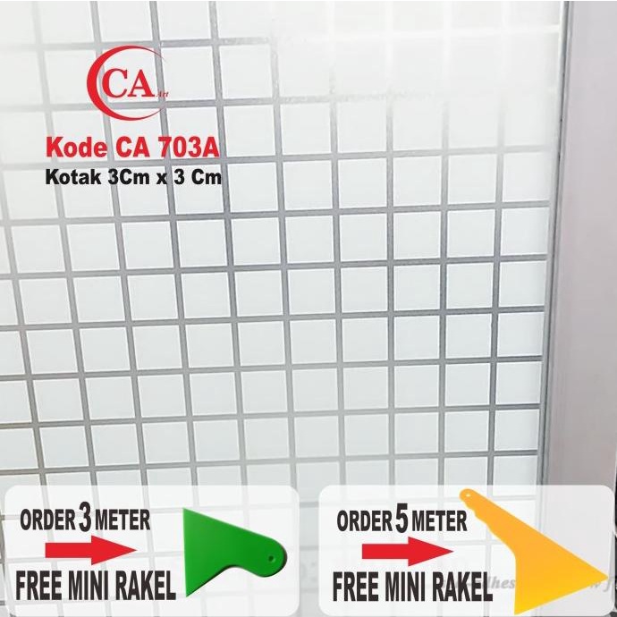 STICKER / STIKER KACA MOTIF KOTAK - KOTAK ( WINDOW FILM )