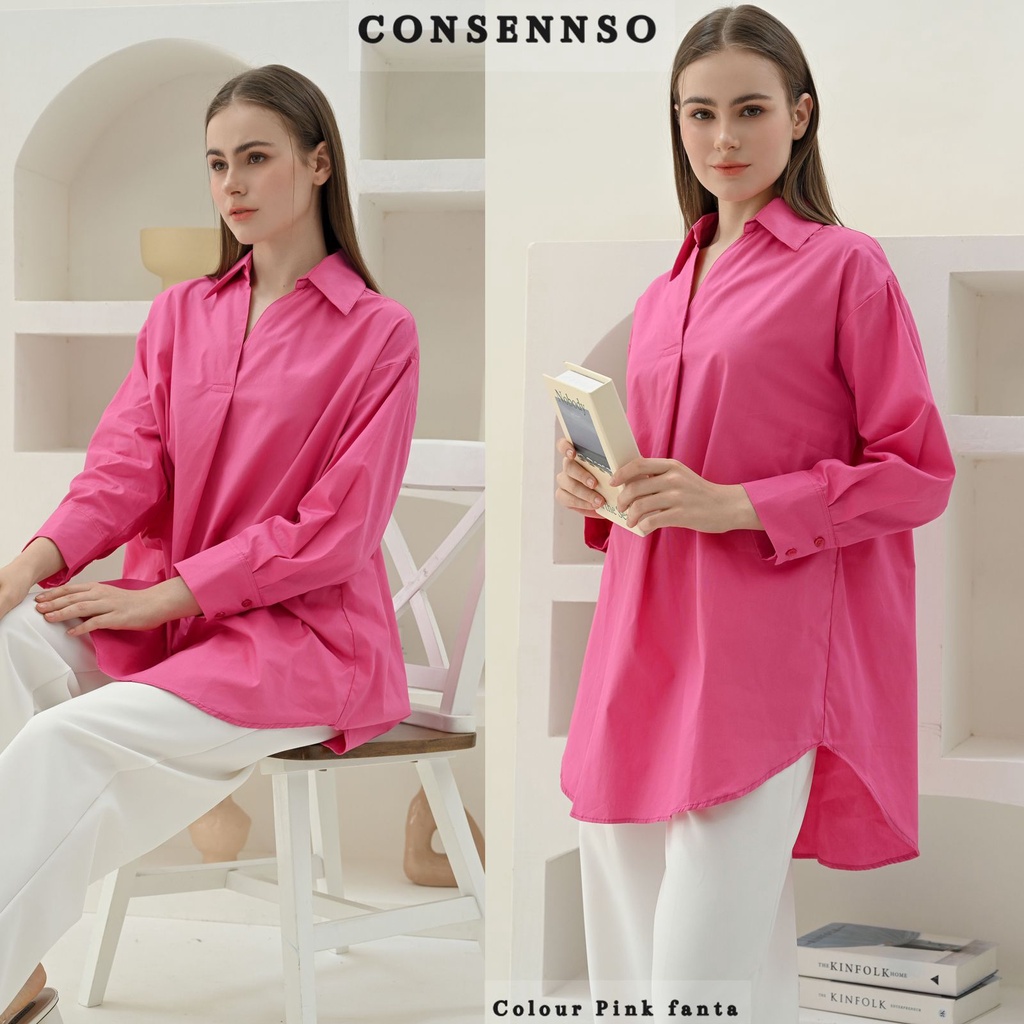 Consennso Vneck oversized blouse