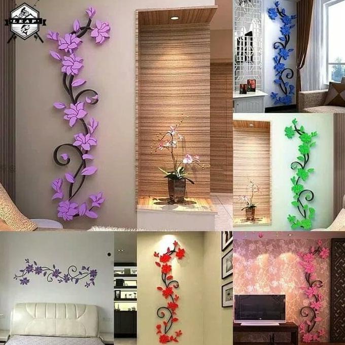 Sticker Dinding 3D Acrylick Bukan kertas