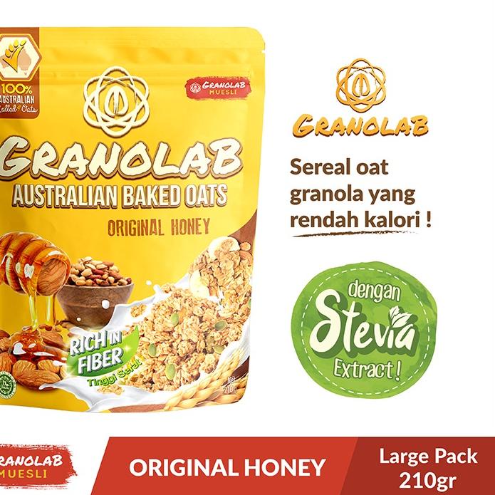 

Ramadhan Offer⭐-Granolab Original Honey Granola 210 gr