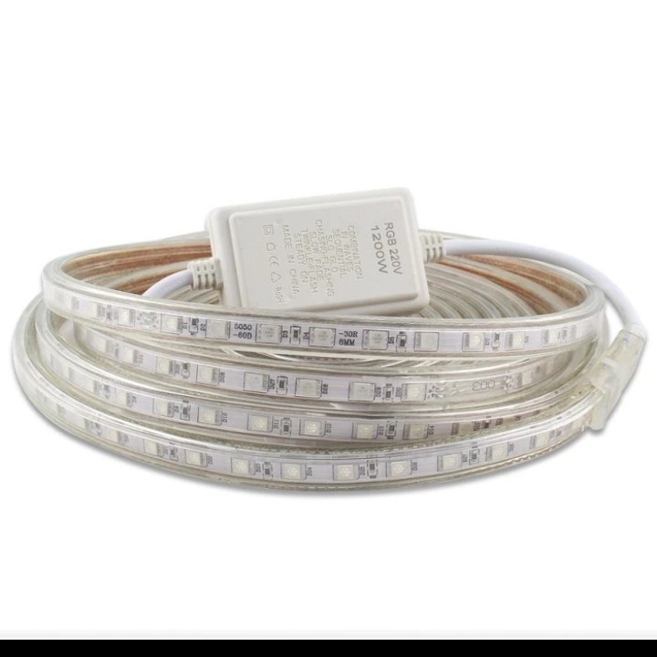 LAMPU LED STRIP SELANG WARNA WARNI 8 METER 220 V