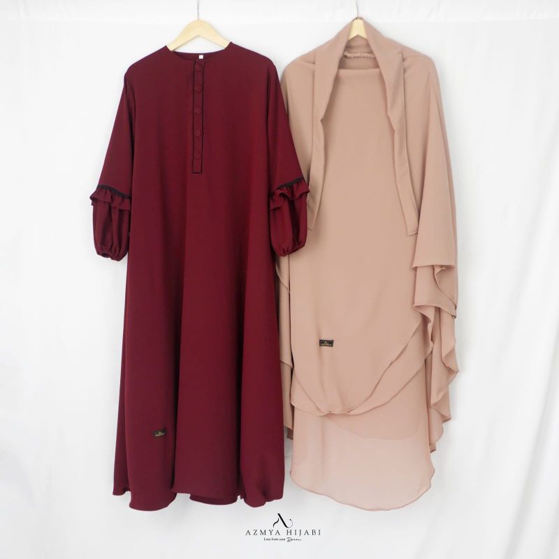 ARAFAH DARK CHERRY + KHIMAR