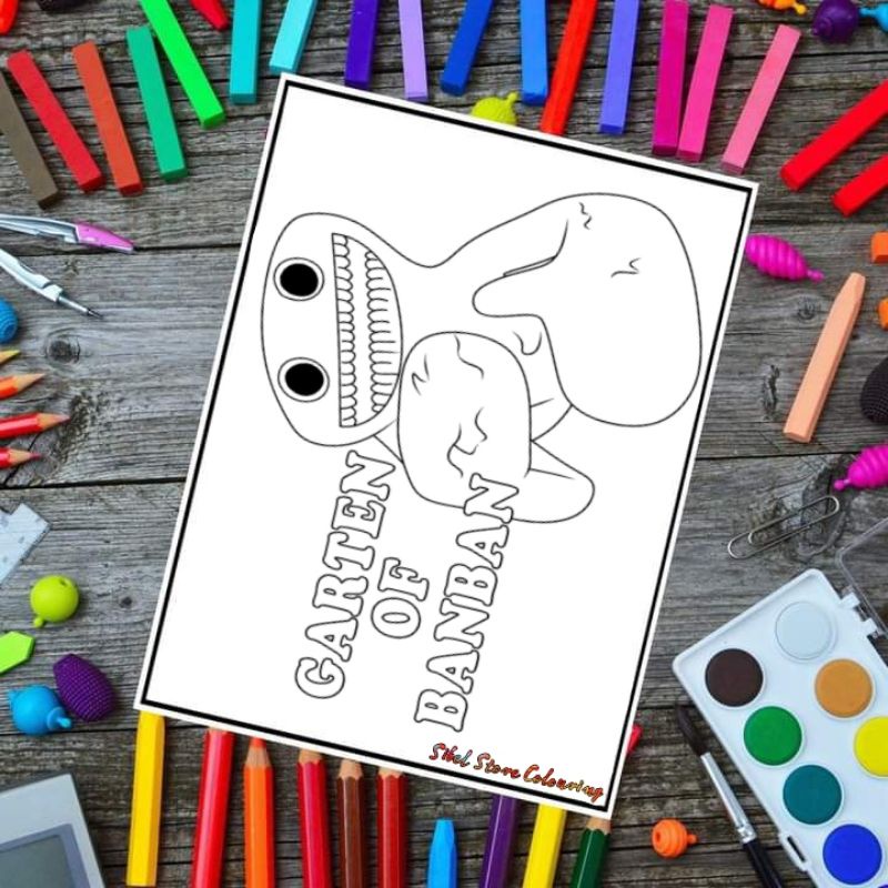 

Kertas Mewarnai Anak Tema Garten Of Banban / Kertas Gambar (10 Lembar Gambar)