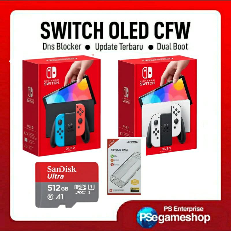 Nintendo Switch Oled CFW Full Game ( 512 GB )