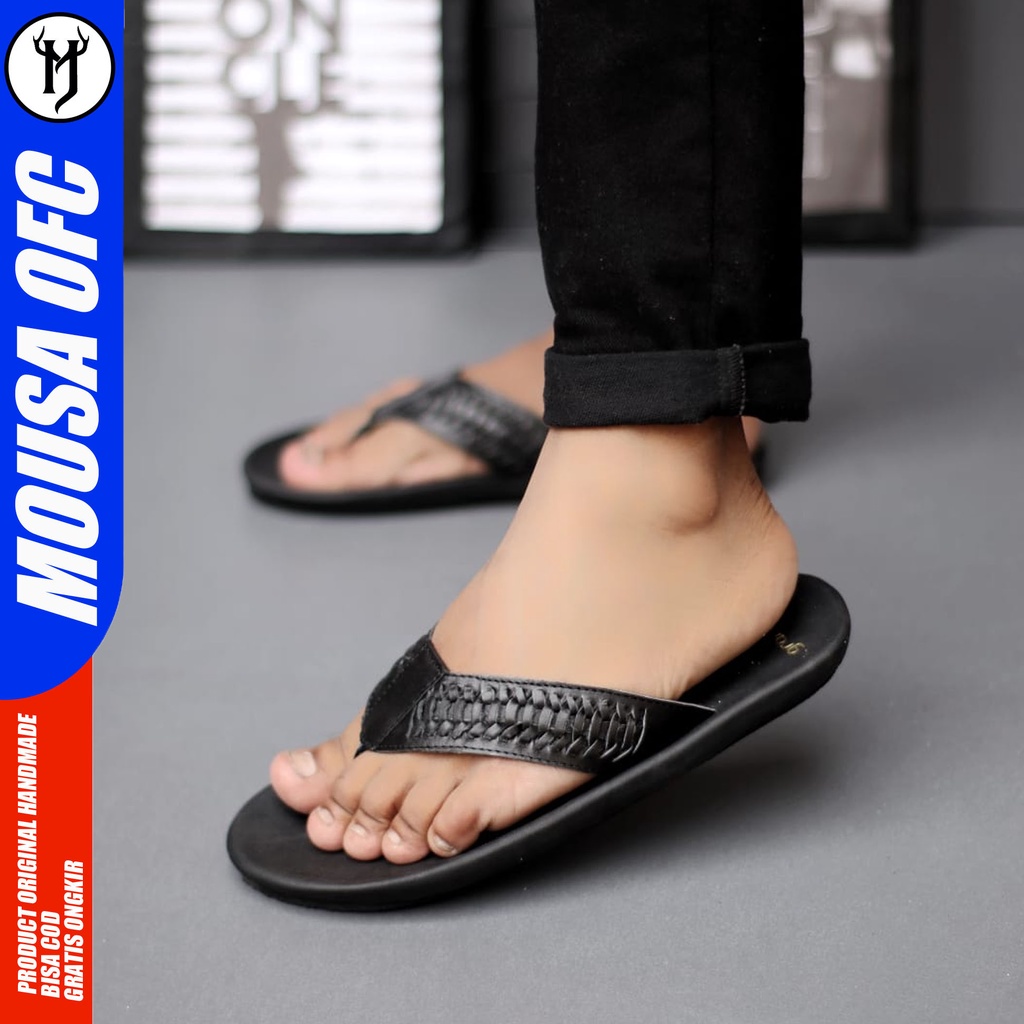 MOUSA RAYANZA - Sandal Kulit Casual Pria