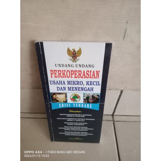 BUKU UU PERKOPERASIAN UMKM EDISI TERBARU