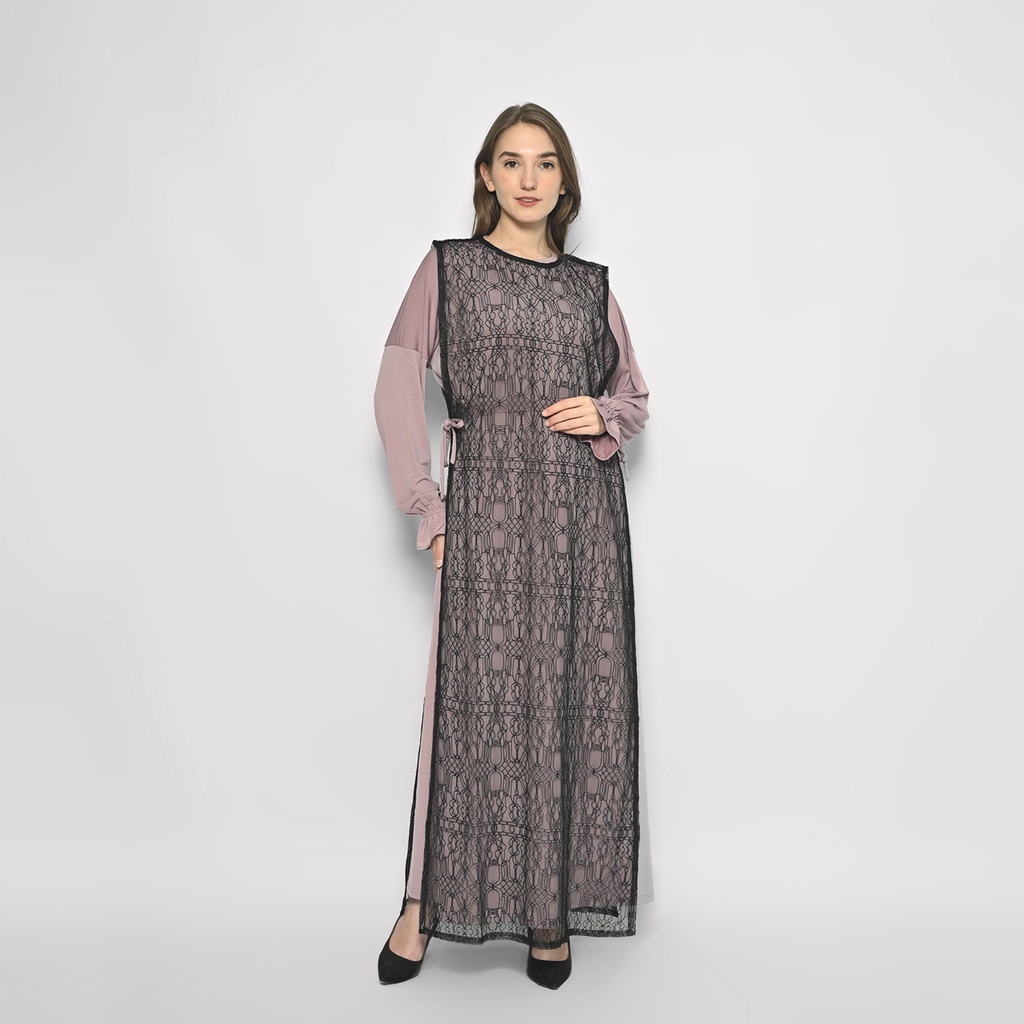 Chantilly Lace Maxi Dress (Gamis Hamil &amp; Menyusui)