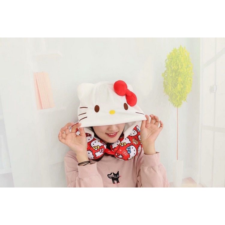 BANTAL LEHER MELODY CINNAMOROLL HELLO KITTY BADTZMARU NECK PILLOW LUCU