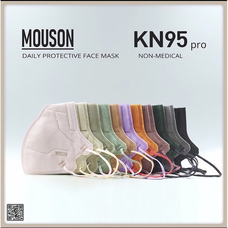 MOUSON PRO Masker 5 Ply isi 10 Pcs KN 95 Disposable Face Mask