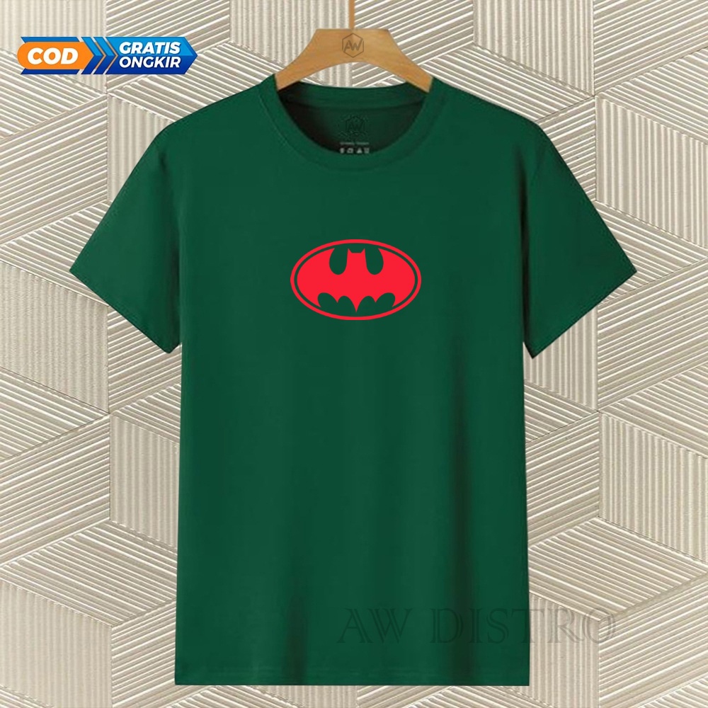 COD Baju Kaos Distro BADMAN Teks Merah Premium Quality Lengan Pendek
