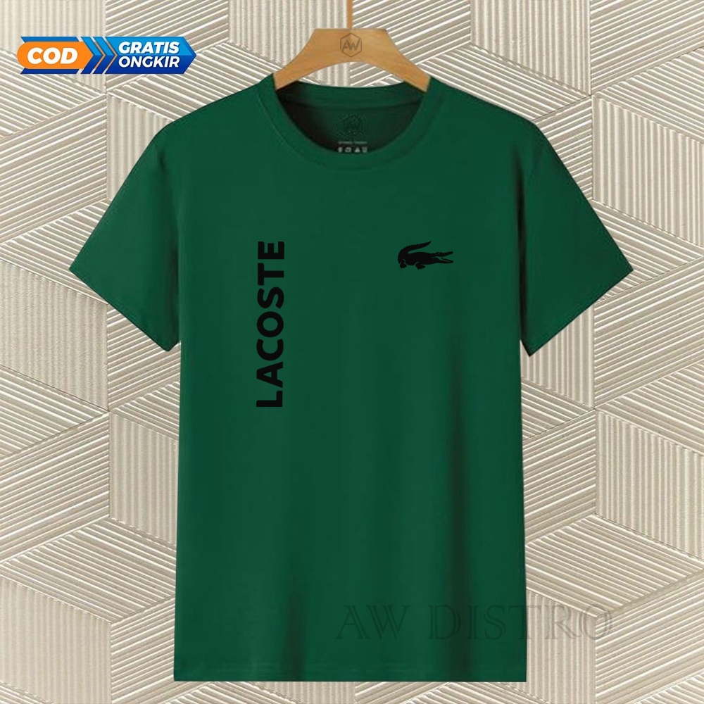 COD Baju Kaos Distro Lct Kirka Text Hitam Premium Quality Lengan Pendek