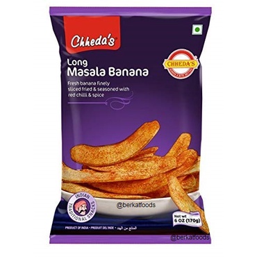 

Long Masala Banana Chips Chheda's / Cemilan Keripik Pisang Rempah India