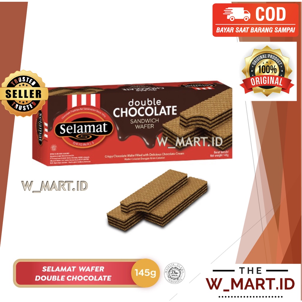 

SELAMAT WAFER BISKUIT DOUBLE CHOCOLATE 145 GR