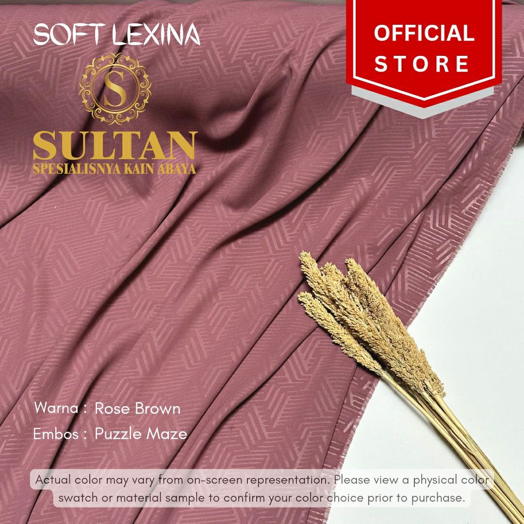 50CM EMBOS PUZZLE MAZE SOFT LEXINA ROSE BROWN KAIN ABAYA SULTAN (MEREK LAMA: SOFT LEXUS)
