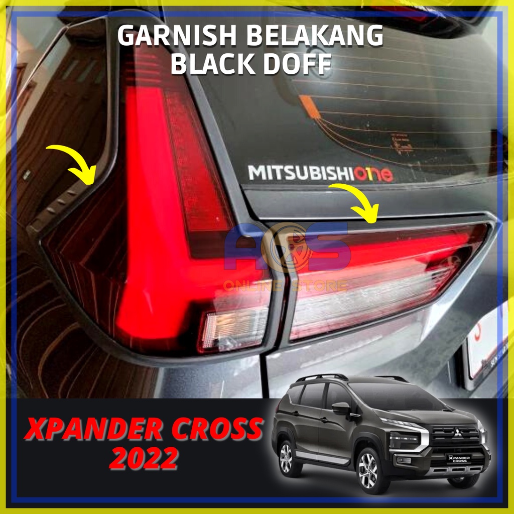 GARNISH LAMPU BELAKANG BLACK DOFF XPANDER CROSS 2022-