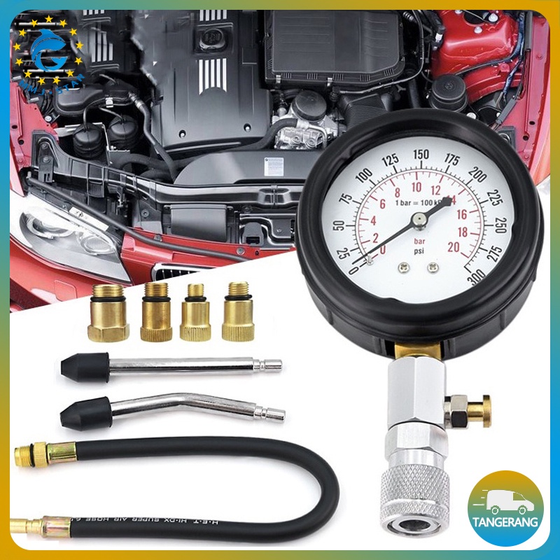 【8Pcs/Set】Tester Mobil Engine Cylinder/Alat Pengukur Tekanan Gas Mesin Cylinder/Alat Tes Kompresi Mobil Mesin