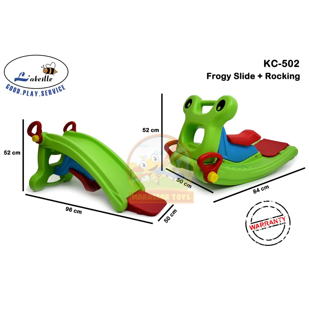 LABEILLE 2IN1 SLIDE FROGGY PEROSOTAN ANAK + KUDA-KUDAAN KC 502