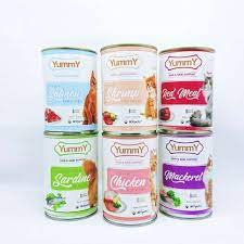 Makanan Kaleng Kucing Merk Yummy 400gr - Yummy Cat Canned Adult Kitten, makanan basah kucing